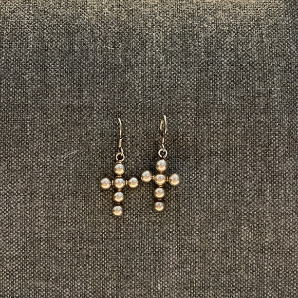 Taxco!!! Adorable puffy beaded earhooks and pendant - Picture 3 of 8